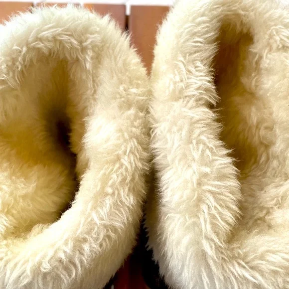 Salomon Lhasa Suede Winter Snow Boots faux fur lined Contagrip / Womens SZ 8.5 - Picture 6 of 13